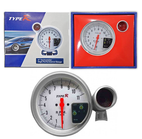 5 INCH RPM  (TACHOMETER) WITH SHIFT LIGHT (7 COLOUR)