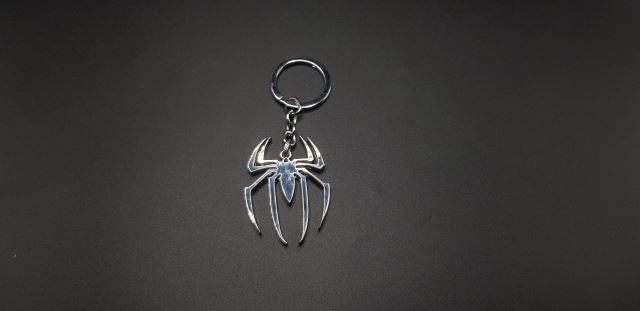 Spider Chromium Metal Keychain