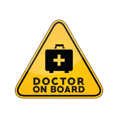Doctor On Board Sticker
