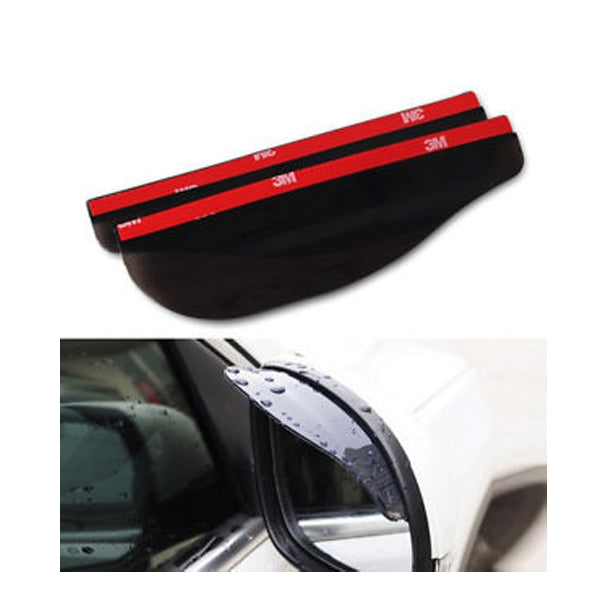 Rear View Side Mirror Rain Board Sun Visor Shade Shield For Car Truck black