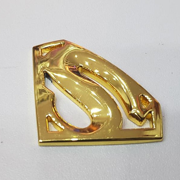 Superman Small Golden Metal logo