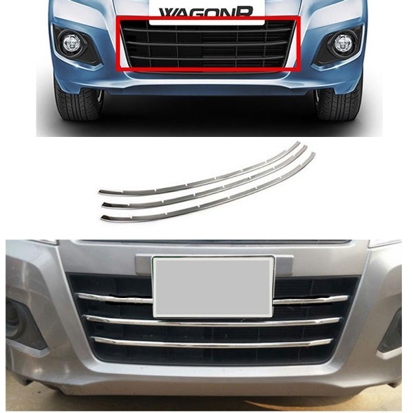 Suzuki Wagon R Front Chrome Strips