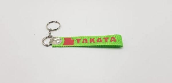 TAKATA Green Fabric Keychain