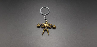 The Body Builder Metal Keychain