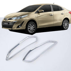 Toyota Yaris Rear Bumper Reflector Chrome Cover  2 Pcs Set