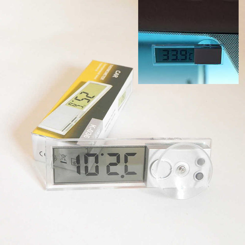Transparent Digital LCD Car Windscreen Inner Temperature
