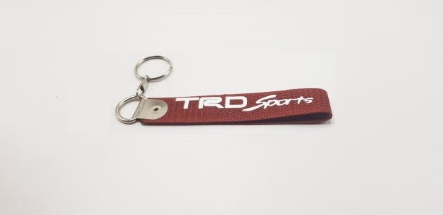 Universal Mini Strap Brown Fabric Keychain