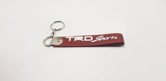 Universal Mini Strap Brown Fabric Keychain