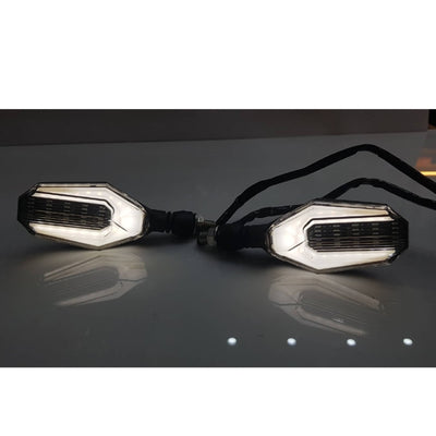 Bike Smoke LAVA Indicator U style with Drl 2pcs