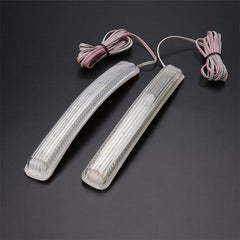 Universal Amber LED Car Side Turn Signal Rearview Mirror LED Indicator 2 Pcs Set