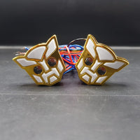 Universal Bike Indicator Transformable Robot Design Golden 2 Pcs Set