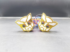 Universal Bike Indicator Transformable Robot Design Golden 2 Pcs Set