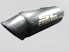 Universal Bike Silencer Exhaust SC Proceed Black Curve