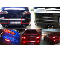 Universal Car LED Reflector Bumper Reflector Light Side Marker Red