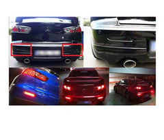 Universal Car LED Reflector Bumper Reflector Light Side Marker Red