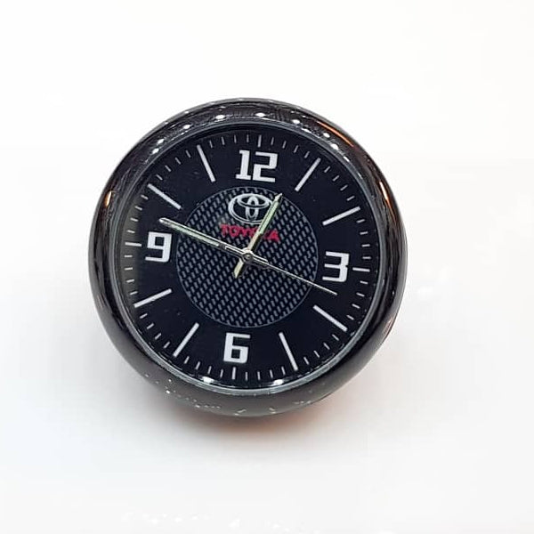 Universal Car Dashboard Clock Table Classic Shinny Small Round Analog Clock For Toyota