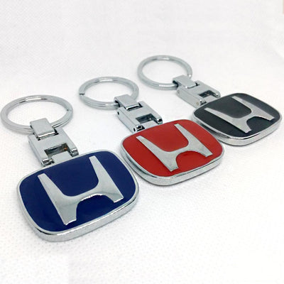HONDA Red Metal Keychain
