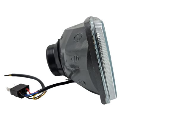 Universal Jeep Projector LED Headlight Ultra Square 5x7 Sealed Beam With DRL Hi-Low 2 Pcs Set