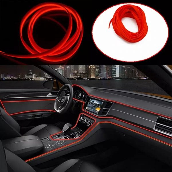 Universal New Car Styling EL Glow Cold Line flexible interior