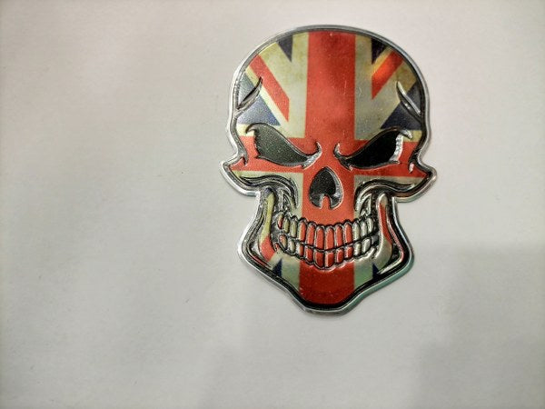 USA Style Skull Metal Logo