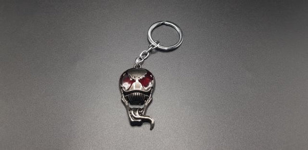 Venom Face Metal Keychain