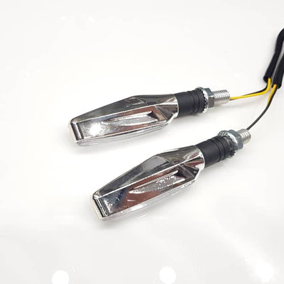 Audi Style Bike Indicator 2 Pcs Set Silver