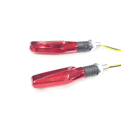 Audi Style Bike Indicator 2 Pcs Set Red