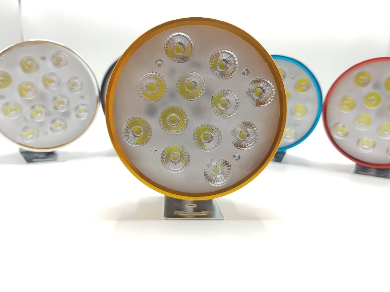 12 Smd Round Bar Light with Flasher 1 Pc