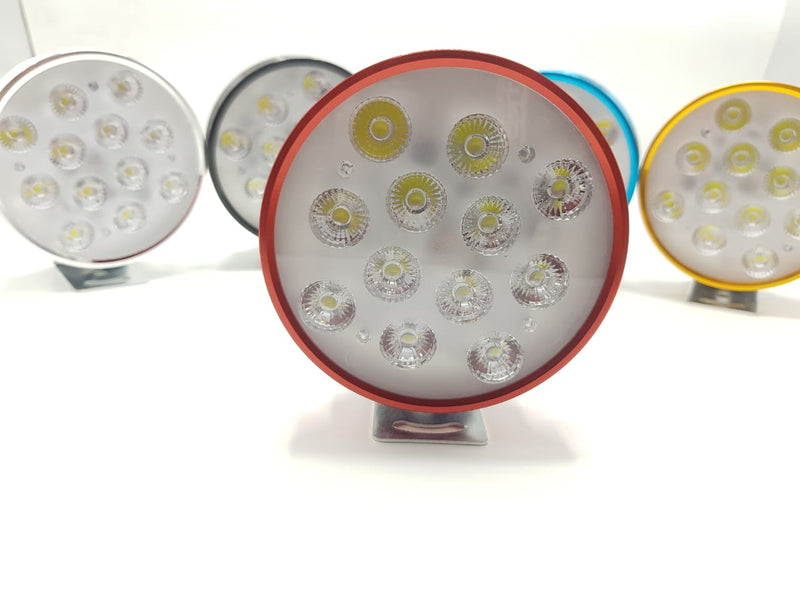 12 Smd Round Bar Light with Flasher 1 Pc