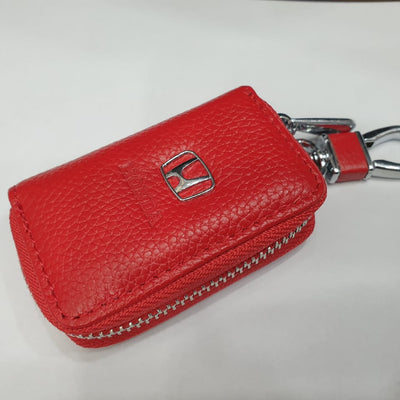 Premium Quality Honda Leather Key Cover Red