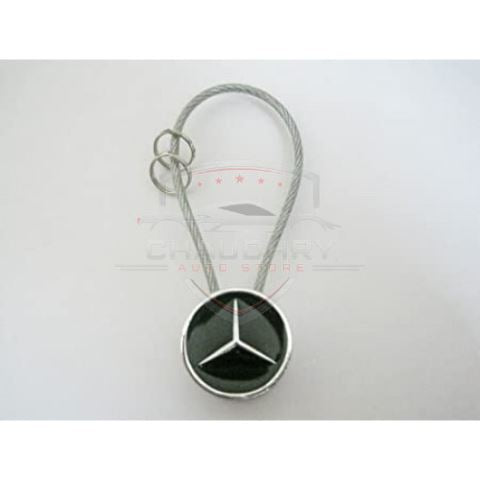 Universal Mercedes Metal Keychain Black