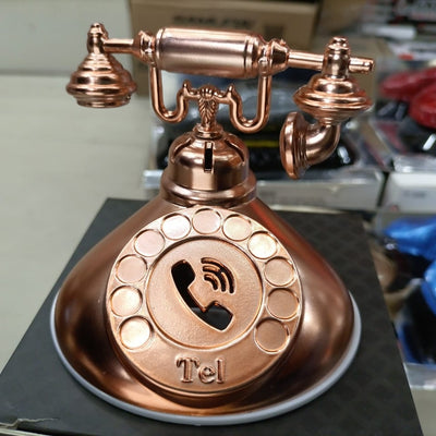 Old Phone Style Perfume With Number Holder Copper