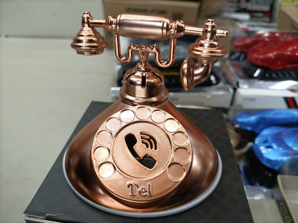 Old Phone Style Perfume With Number Holder Copper