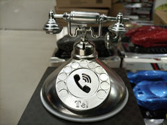 Old Phone Style Perfume With Number Holder Silver