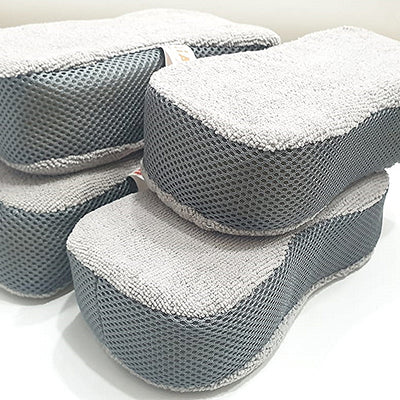 Microfiber Sponge For Washing and Polishing Pile Large 4 Piece