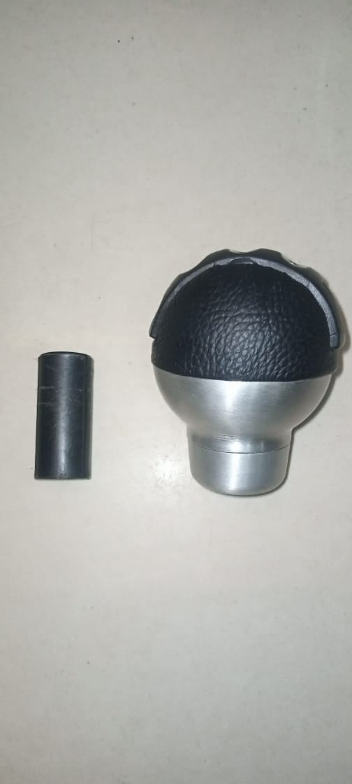 Universal Gear knob Black & Chromium Silver