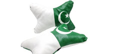 Premium Quality Headrest PAKISTAN Flag Style 2 Pcs Set