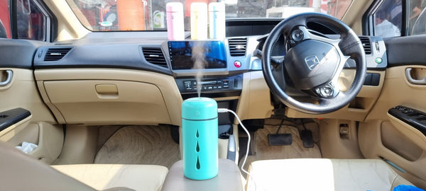 Humidifier Ultrasonic Aroma Diffuser With Laser Light For Car & Home Use
