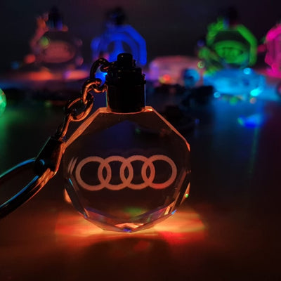 Smart Audi LED Keychain With Multiple Light Shades