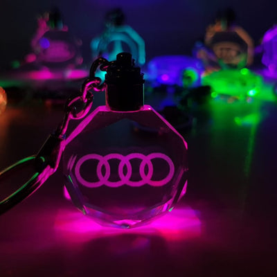 Smart Audi LED Keychain With Multiple Light Shades