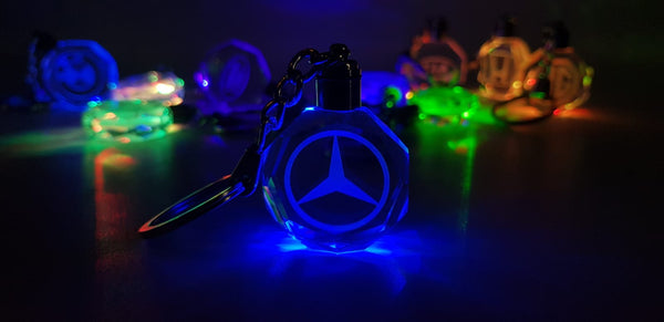 Smart Mercedes LED Keychain With Multiple Light Shades