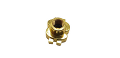 Dollar Style Tire Nozzle Golden 4 pcs