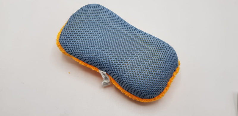 Microfiber Sponge For Washing and Polishing Orange - Grey 1 Pc