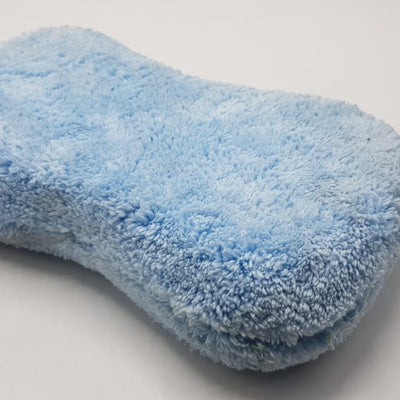 Microfiber Sponge For Washing and Polishing Blue 1 Pc