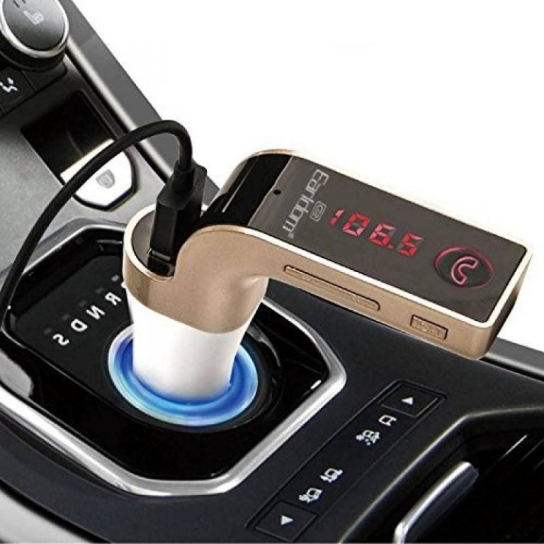 Wireless In-Car FM Transmitter Bluetooth Hands Free Car Kit
