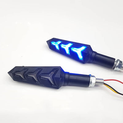 aventador Style Non Brakeable Bike Indicator 2 Pcs Set Black