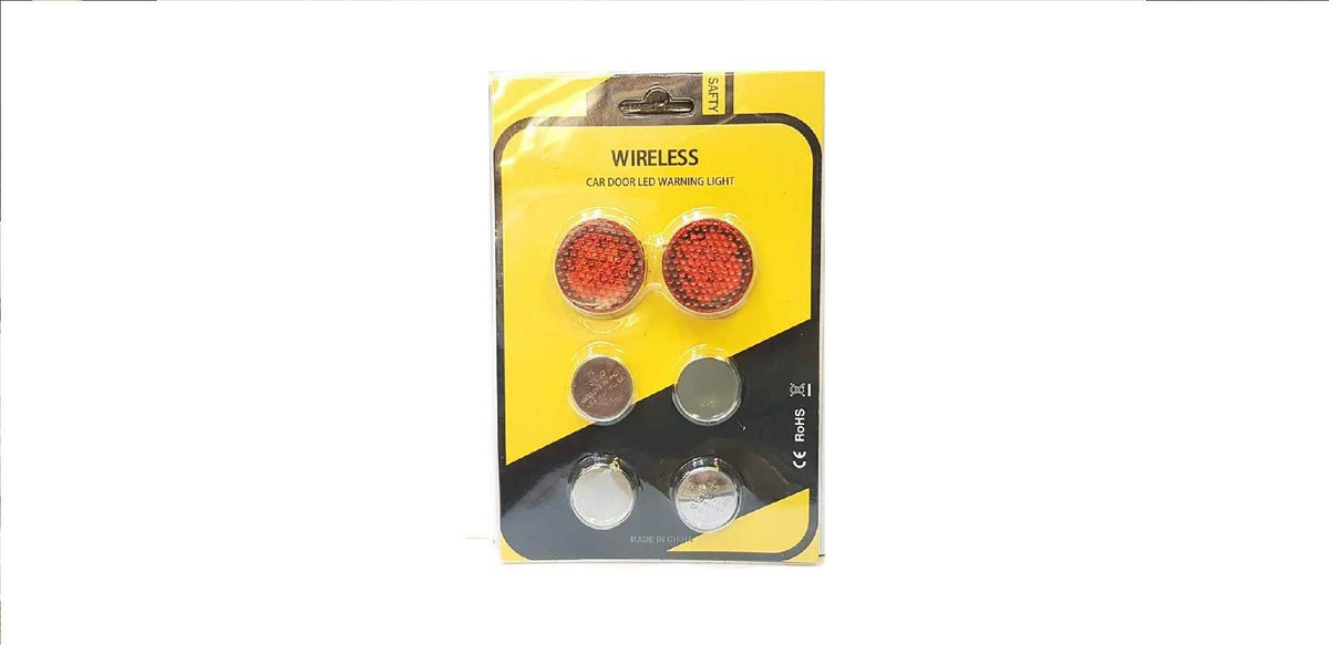 Tesla Style Wireless Door Open Warning Strobe Light 2 Pcs Set RED